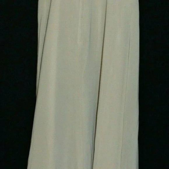 Kanali K Beige Chiffon Bridesmaid Prom Formal - Picture 6 of 9